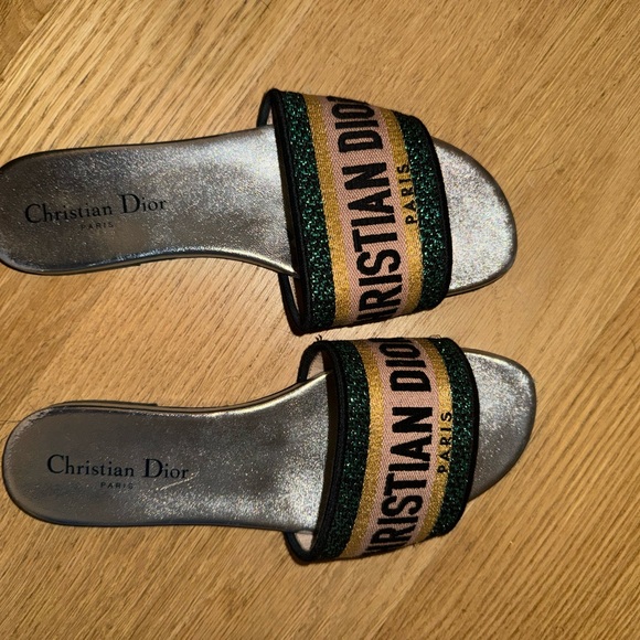 Dior Women’s Dway Embroidered Slides - Picture 2 of 4